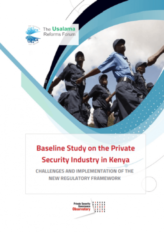 Launch of the “Baseline Study on the Private Security Industry in Kenya”