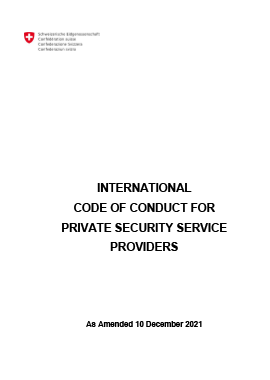 International Code of Conduct for Private Security Service Providers